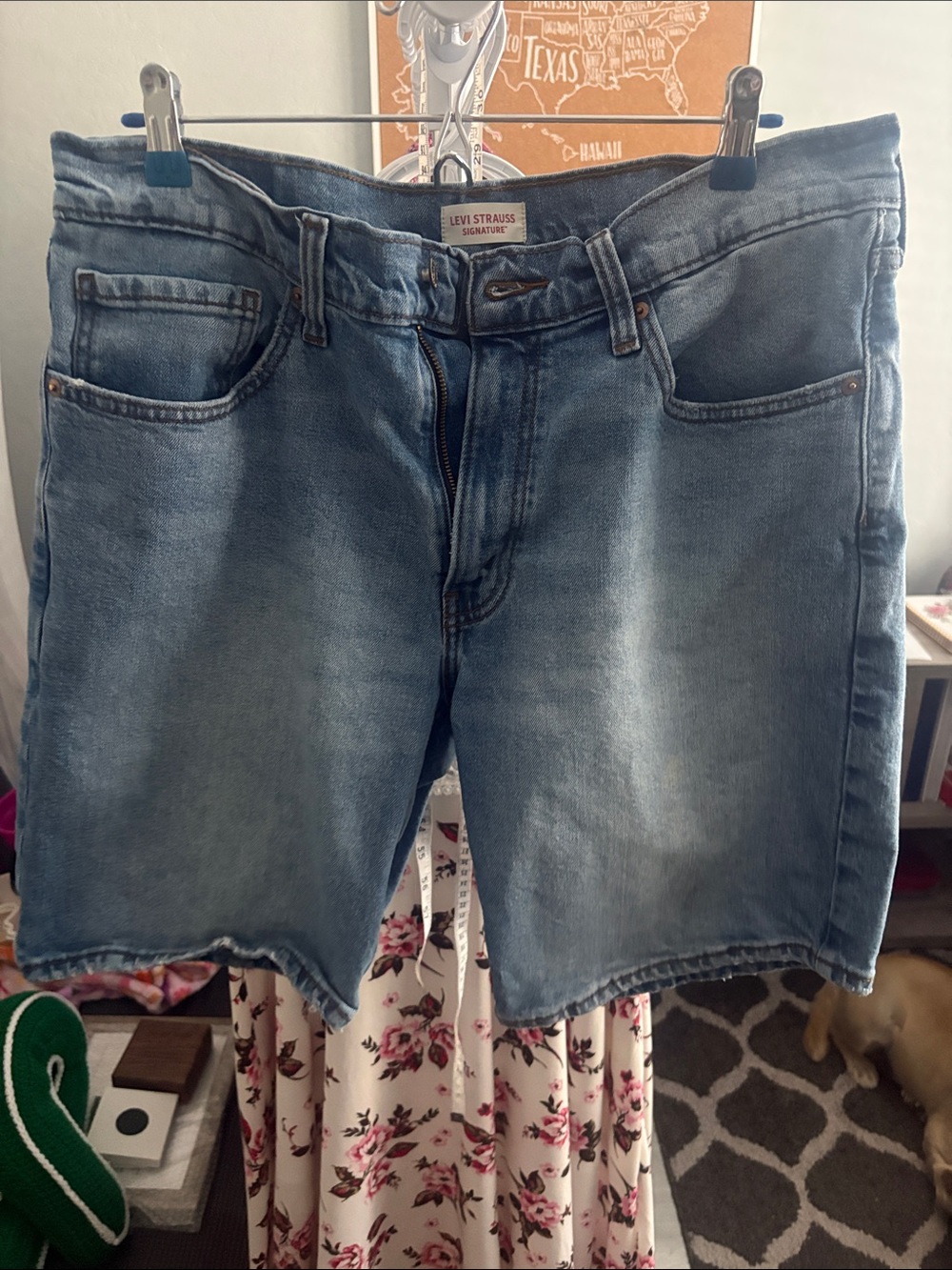 Signature by Levi Strauss Light Blue Denim Jean Shorts